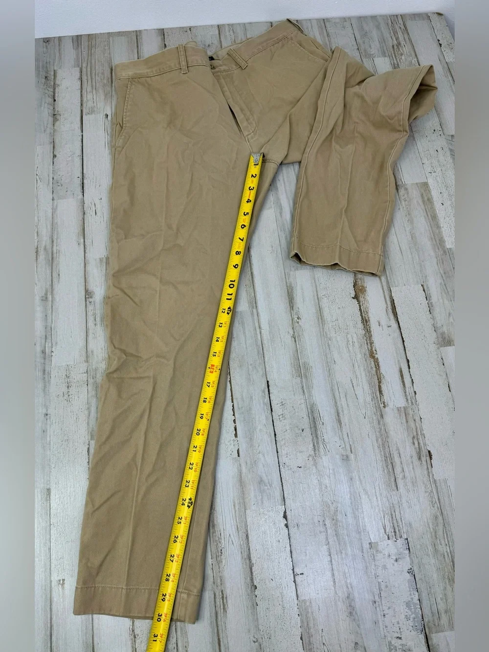 J Crew Chino Pants Mens 34x30 Tan Cotton Regular Fit